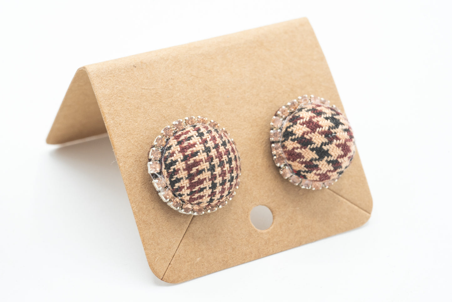 "Le coccole" orecchini in velluto e strass