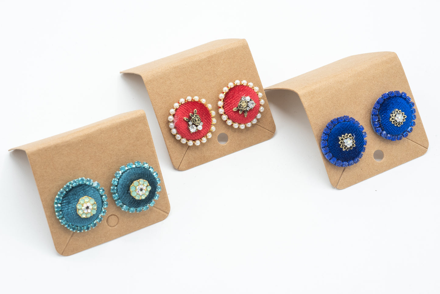 "Le coccole" orecchini in velluto e strass